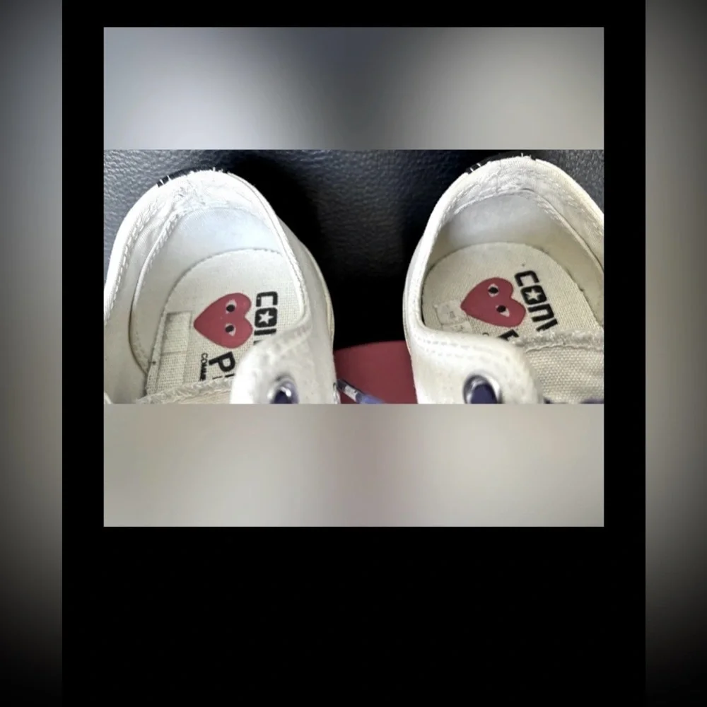 Converse x Comme Des Garçons Sneakers Low Top Style 150207C Milky White Size 5